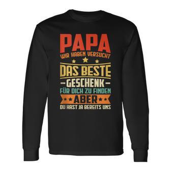 Herren Papa Undater Geschenk Lustiger Spruch Herrenatertag Langarmshirts - Geschenkecke