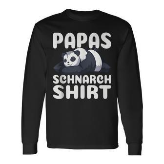 Herren Papa's Schnarch Bester Papaatertag Sohn Langarmshirts - Geschenkecke