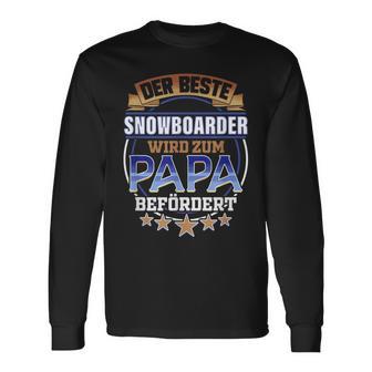 Herren Snowboardfahrer Papa Geschenk Ski Snowboard Snowboardurlaub Langarmshirts - Geschenkecke