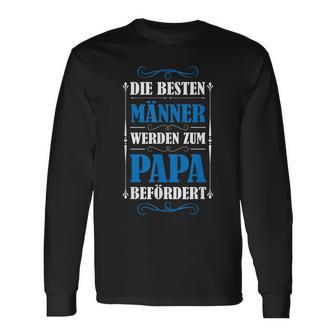 Herren Zum Papa Befördert Papa Familie Langarmshirts - Geschenkecke