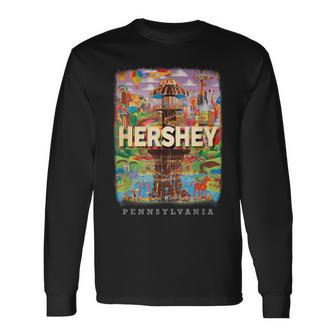 Hershey Pennsylvania Pa Chocolate Dreams Sd739 Long Sleeve T-Shirt - Monsterry UK