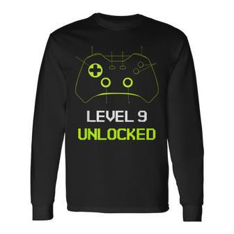 High School Freshman Level 9 Unlocked Gaming Long Sleeve T-Shirt - Monsterry