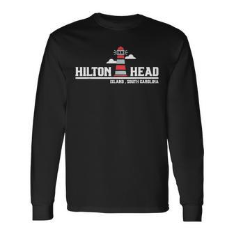 Hilton Head Island Lighthouse Nautical Souvenir Sc Tourist Long Sleeve T-Shirt - Monsterry AU