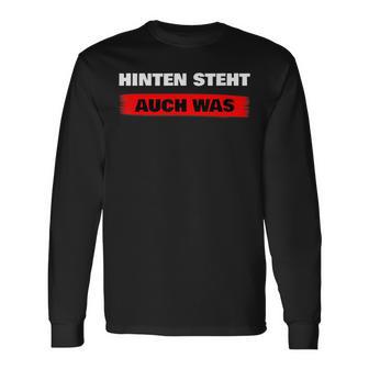 Hinten Steht Auch Was Hinten Steht Auch Wat S Langarmshirts - Seseable