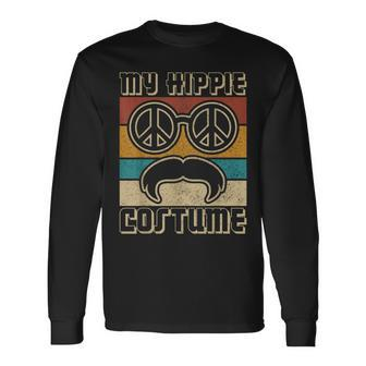 Hippie Costume Outfit Hippy Costume 60S Theme Party 70S Long Sleeve T-Shirt | Mazezy