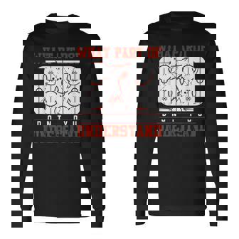 Hockey Táctica Coach Regalo Divertido Hockey Hielo Camiseta de manga larga - Regaloses
