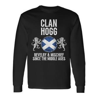Hogg Clan Scottish Family Name Scotland Heraldry Long Sleeve T-Shirt - Seseable