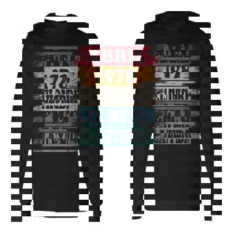 Hombre 44 Cumpleaños Regalo Años Divertido Decoración Abril 1978 Camiseta de manga larga - Regaloses