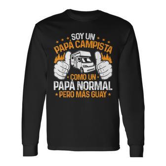 Hombre Autocaravana Camping Soy Un Papá Campista Camper Camiseta de manga larga - Regaloses