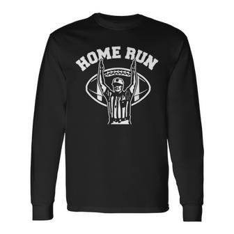 Home Run Football Referee Football Touchdown Homerun Long Sleeve T-Shirt - Seseable
