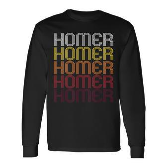 Homer Ak Vintage Style Alaska Long Sleeve T-Shirt - Monsterry