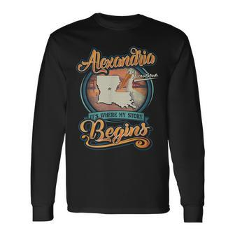 Hometown Where My Story Begins Long Sleeve T-Shirt | Mazezy