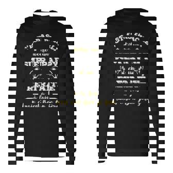 Homme Super Papy Retraité Humour Retraite Homme Humoristique T-shirt à manches longues - Cadeauxyz