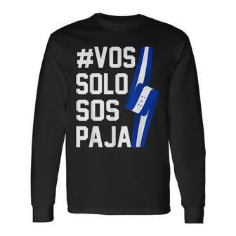 Honduras Flag Catracho Pride Hondureñoos Solos Sos Pajas Camiseta de manga larga - Regaloses
