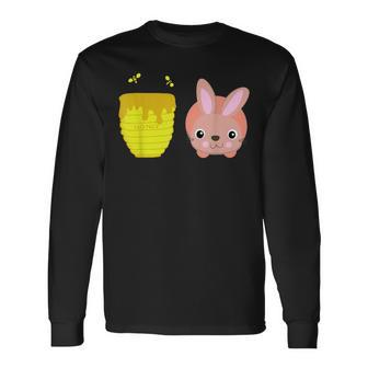 Honey Bunny Cute & Rabbit Animal Lovers Long Sleeve T-Shirt - Monsterry CA