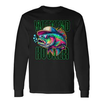 Weekend Hooker Colorful Fish Father Day Love Fishing Long Sleeve T-Shirt | Mazezy CA