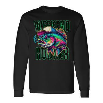 Weekend Hooker Colorful Fishing Long Sleeve T-Shirt | Mazezy DE