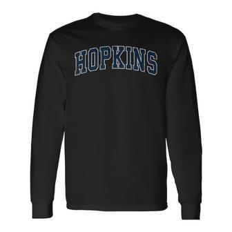 Hopkins Minnesota Mn Vintage Sports Navy Long Sleeve T-Shirt - Monsterry CA