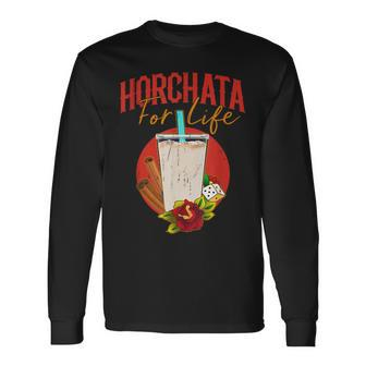 Horchata For Life Mexican Food Dessert Long Sleeve T-Shirt - Monsterry AU