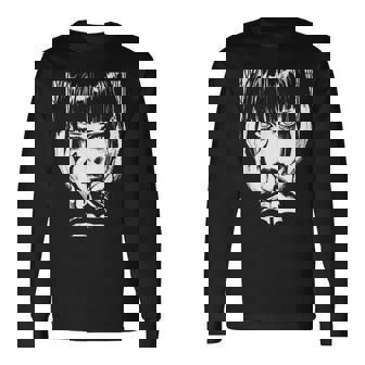 Horror Anime Manga Japan Japanese Creepy Kawaii Goth Long Sleeve T-Shirt - Thegiftio