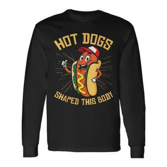 Hot Dogs Shaped This Body Long Sleeve T-Shirt - Monsterry DE