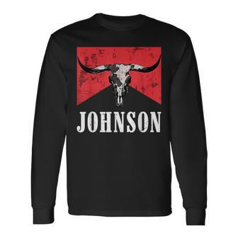 Howdy Cojo Western Style Team Johnson Family Reunion Long Sleeve T-Shirt | Mazezy AU