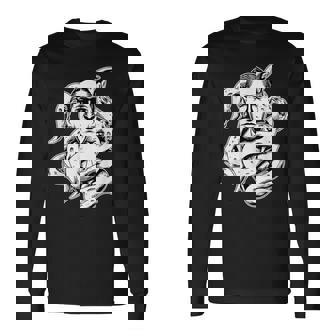 HP Lovecraft Cthulhu Tentacles Vintage Horror Long Sleeve T-Shirt - Monsterry