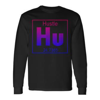 Hu Hustle Periodic Table Elements Future Entrepreneur Long Sleeve T-Shirt - Monsterry AU