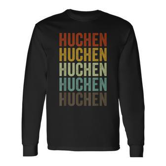 Huchen Fisch Retro Design Langarmshirts, Vintage Angler Bekleidung - Seseable