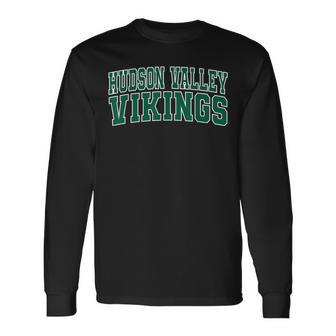 Hudson Valley Community College Vikings 03 Long Sleeve T-Shirt - Monsterry UK