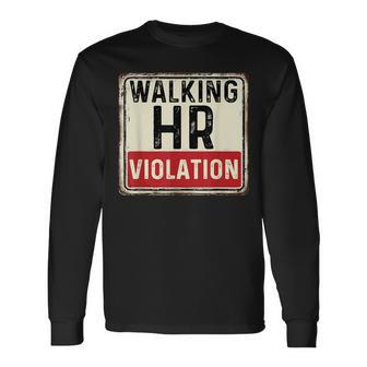 Human Vintage Humor Long Sleeve T-Shirt - Thegiftio UK