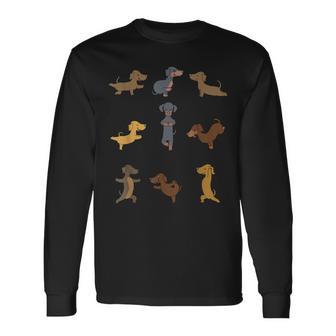 Hunde-Liebhaber Langarmshirts, Cartoon-Dackel Bäcker-Design - Seseable