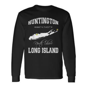 Huntington Long Island New York T Long Sleeve T-Shirt - Monsterry CA