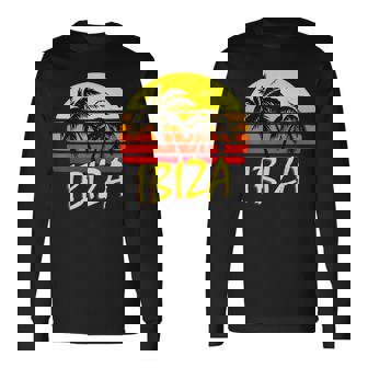 Ibiza Retro Tropical Sunset Long Sleeve T-Shirt - Thegiftio