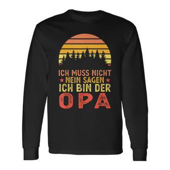 Ich Bin Der Opa Papa Family Langarmshirts - Geschenkecke