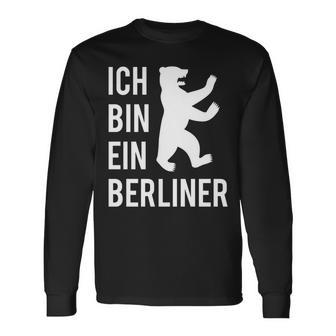 Ich Bin Ein Berliner Geschenke Berliner Bär Langarmshirts - Seseable