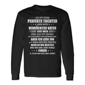 Ich Bin Keine Perfekt Tochter Fater Papa Jumper Langarmshirts - Geschenkecke