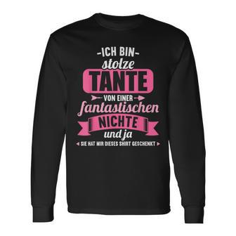 Ich Bin Stolze Tanteon Einer Fantastischen Niece Tanten German Langarmshirts - Seseable