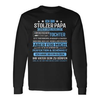 Ich Bin Stolzer Papa Einer Incredibly Fantastischen Tochter Langarmshirts - Seseable