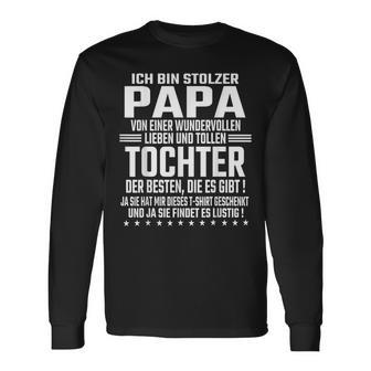 Ich Bin Stolzer Papa Einer Wundervollen Tochter -Atertag Langarmshirts - Geschenkecke