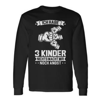 Ich Habe 3 Kinder Papa 3 Langarmshirts - Geschenkecke