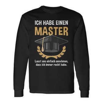 Ich Habe Immer Recht German Language Langarmshirts - Seseable