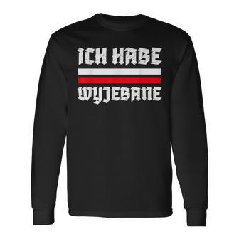 Ich Habe Wyjebane Polska Black Langarmshirts - Seseable