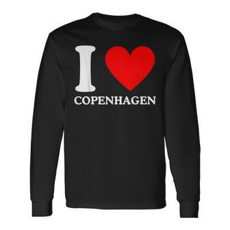 Ich Liebe Copenhagen I Heart Copenhagen Langarmshirts - Seseable