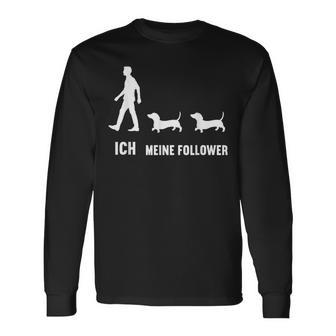 Ich Meine Follower Dachshund Dachshund Owner Dog Black Langarmshirts - Seseable