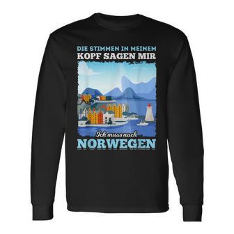 Ich Muss Nach Norwegian Langarmshirts - Seseable