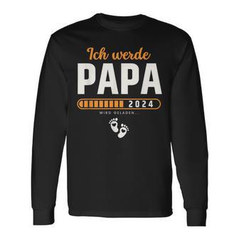 Ich Werde Papa 2024 Surprise Du Wirst Papa 2024 Langarmshirts - Geschenkecke