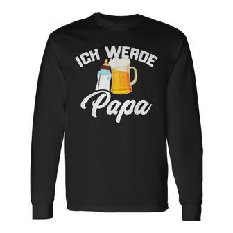 Ich Werde Papa Werdender Papaater Loading 2023 2024 Langarmshirts - Geschenkecke