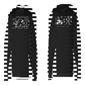 Icônes De Chasse Cerf Fusil Fourchette Couteau Cuillère T-shirt à manches longues - Cadeauxyz