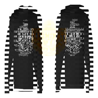 Illuminati Todos Los Ojos Queiven Orden Del Planeta Annuit Coeptis Camiseta de manga larga - Regaloses